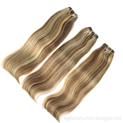 More Popular Natural wholesale piano hair extensions, 100% remy P6/613 piano color hair, omber blonde piano hair color
